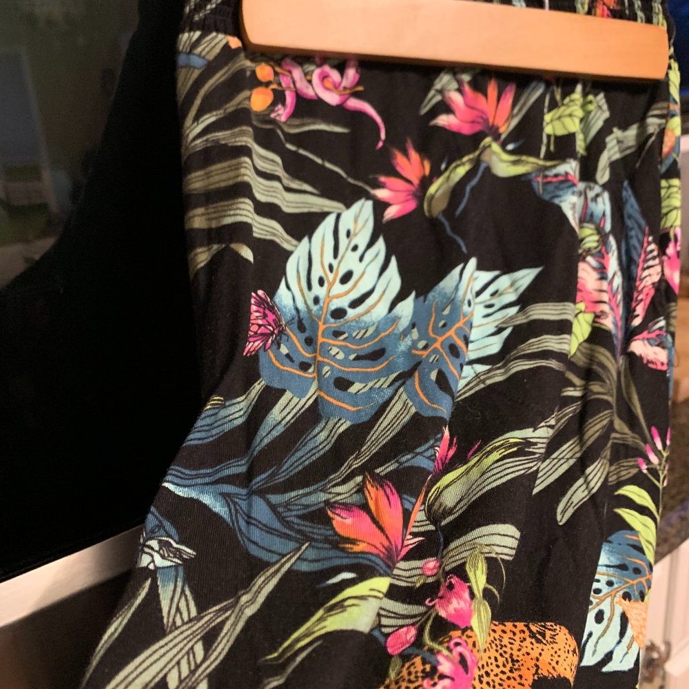 soft jersey floral pajama bottoms from SOMA, breezy, cool for summer nights